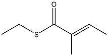 (E)-2-Methyl-2-butenethioic acid S-ethyl ester Struktur