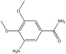 3-Amino-4,5-dimethoxybenzamide Struktur