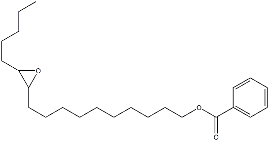 Benzoic acid 11,12-epoxyheptadecan-1-yl ester Struktur