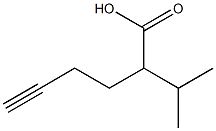 2-Isopropyl-5-hexynoic acid Struktur