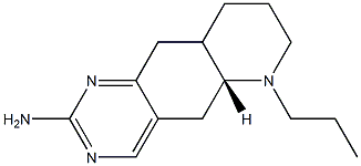 [5aR,6S,(-)]-5,5a,6,7,8,9,9a,10-Octahydro-6-propylpyrido[2,3-g]quinazoline-2-amine Struktur