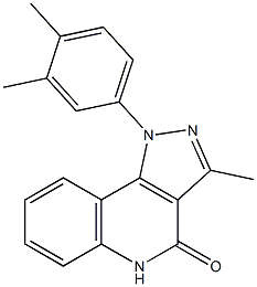 1-(3,4-Dimethylphenyl)-3-methyl-1H-pyrazolo[4,3-c]quinolin-4(5H)-one Struktur