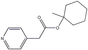 Pyridine-4-acetic acid 1-methylcyclohexyl ester Struktur