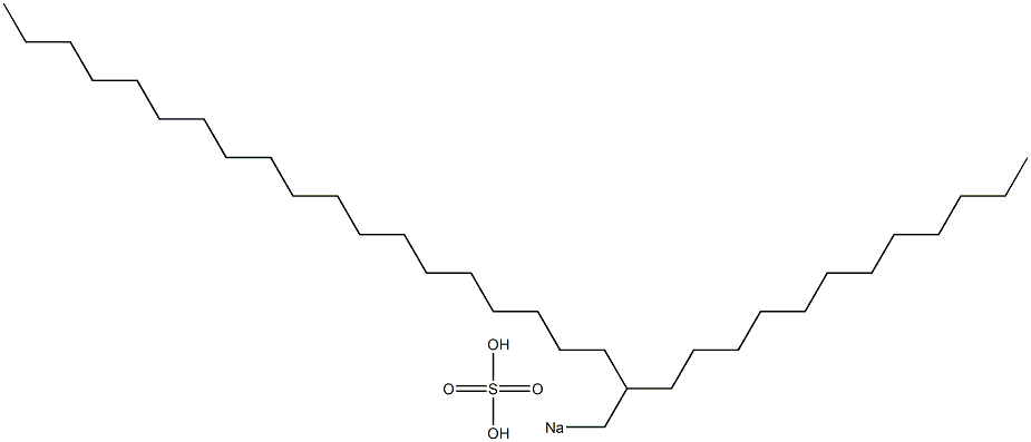 Sulfuric acid 2-dodecylhenicosyl=sodium salt Struktur