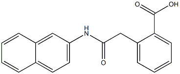 2-[2-[(2-Naphtyl)amino]-2-oxoethyl]benzoic acid Struktur