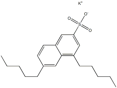 4,6-Dipentyl-2-naphthalenesulfonic acid potassium salt Struktur