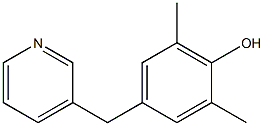 4-(3-Pyridinylmethyl)-2,6-dimethylphenol Struktur