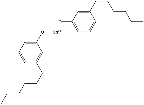 Cadmium bis(3-hexylphenolate) Struktur