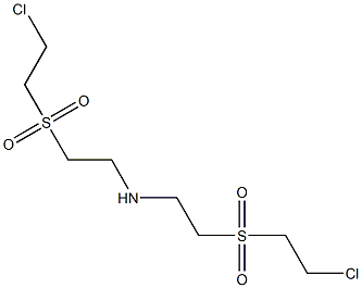 Bis[2-[(2-chloroethyl)sulfonyl]ethyl]amine Struktur