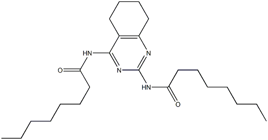 N,N'-[(5,6,7,8-Tetrahydroquinazoline)-2,4-diyl]bis(octanamide) Struktur