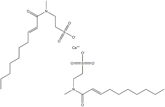 Bis[N-(2-decenoyl)-N-methyltaurine]calcium salt Struktur