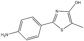 2-(4-Aminophenyl)-5-methylthiazol-4-ol Struktur