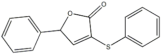 5-Phenyl-3-(phenylthio)-2(5H)-furanone Struktur