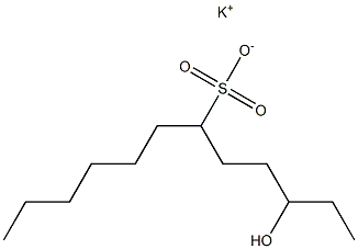 3-Hydroxydodecane-6-sulfonic acid potassium salt Struktur