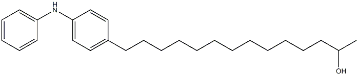 4-(13-Hydroxytetradecyl)phenylphenylamine Struktur