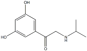 1-(3,5-Dihydroxyphenyl)-2-[(1-methylethylamino)]ethanone Struktur