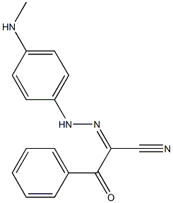 2-[2-[4-(Methylamino)phenyl]hydrazono]-2-benzoylacetonitrile Struktur