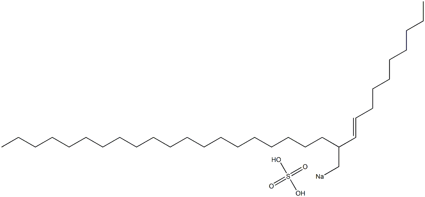 Sulfuric acid 2-(1-decenyl)docosyl=sodium ester salt Struktur