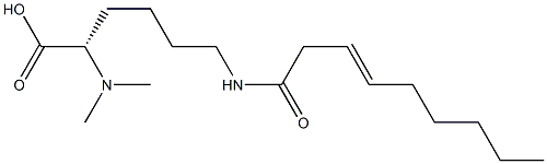 N6-(3-Nonenoyl)-N2,N2-dimethyllysine Struktur