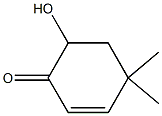 4-Hydroxy-6,6-dimethyl-1-cyclohexen-3-one Struktur