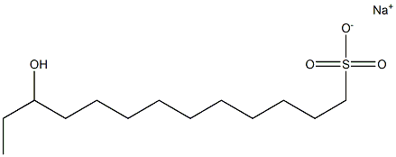 11-Hydroxytridecane-1-sulfonic acid sodium salt Struktur