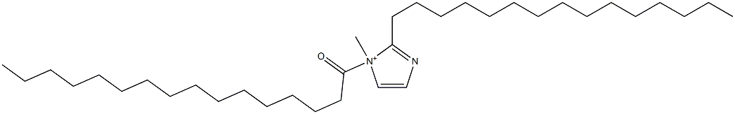 1-Methyl-1-hexadecanoyl-2-pentadecyl-1H-imidazol-1-ium Struktur