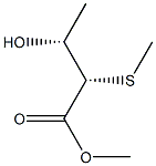 (2S,3R)-2-(Methylthio)-3-hydroxybutyric acid methyl ester Struktur