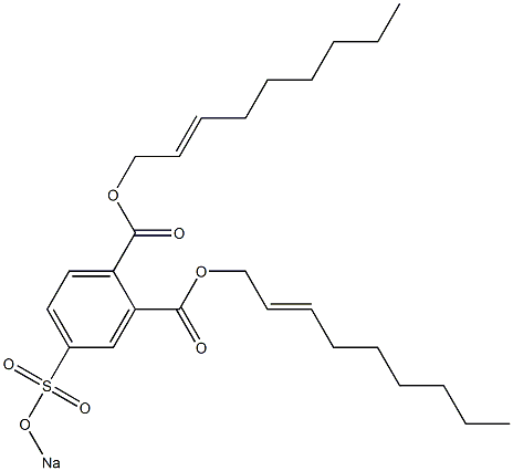 4-(Sodiosulfo)phthalic acid di(2-nonenyl) ester Struktur