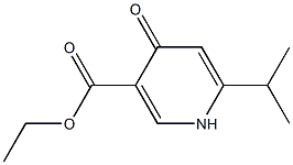 6-Isopropyl-4-oxo-1,4-dihydropyridine-3-carboxylic acid ethyl ester Struktur