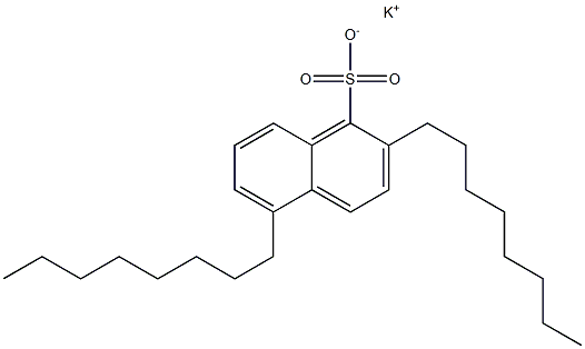 2,5-Dioctyl-1-naphthalenesulfonic acid potassium salt Struktur