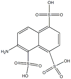 6-Amino-1,4,5-naphthalenetrisulfonic acid Struktur