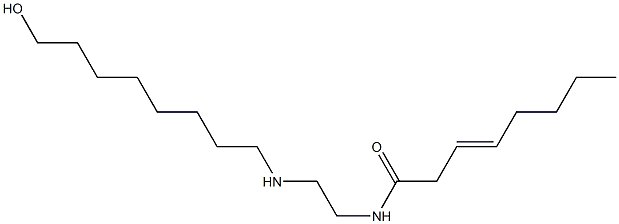 N-[2-[(8-Hydroxyoctyl)amino]ethyl]-3-octenamide Struktur