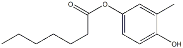 Heptanoic acid 4-hydroxy-3-methylphenyl ester Struktur