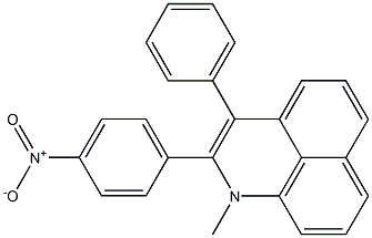 1-Methyl-2-(p-nitrophenyl)-3-phenyl-1H-benzo[de]quinoline Struktur