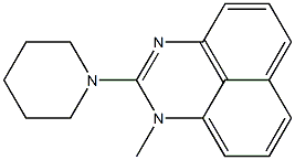 1-Methyl-2-piperidino-1H-perimidine Struktur