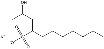 2-Hydroxyundecane-4-sulfonic acid potassium salt Struktur