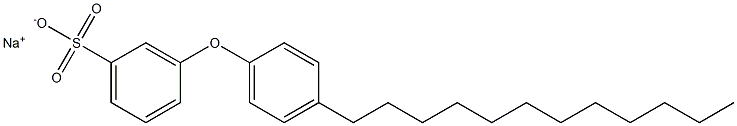 3-(4-Dodecylphenoxy)benzenesulfonic acid sodium salt Struktur