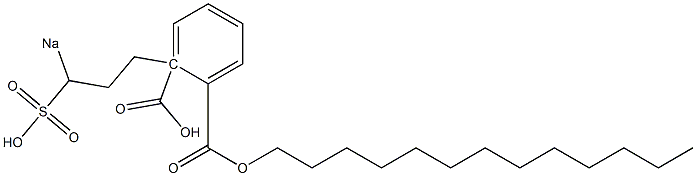 Phthalic acid 1-tridecyl 2-(3-sodiosulfopropyl) ester Struktur