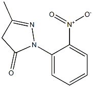 1-(2-Nitrophenyl)-3-methyl-5(4H)-pyrazolone Struktur