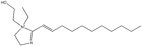 1-Ethyl-1-(2-hydroxyethyl)-2-(1-undecenyl)-2-imidazoline-1-ium Struktur