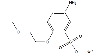 5-Amino-2-(2-ethoxyethoxy)benzenesulfonic acid sodium salt Struktur