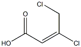 3,4-Dichloroisocrotonic acid Struktur