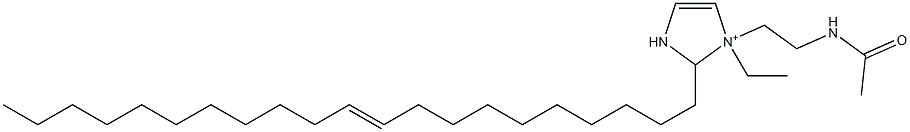 1-[2-(Acetylamino)ethyl]-1-ethyl-2-(10-henicosenyl)-4-imidazoline-1-ium Struktur