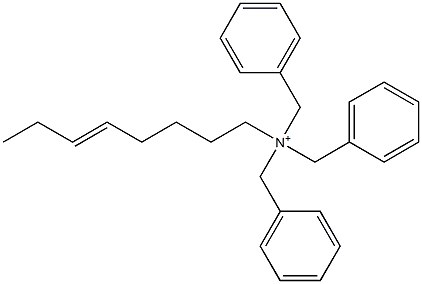 (5-Octenyl)tribenzylaminium Struktur