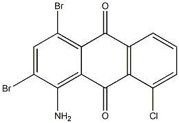 1-Amino-2,4-dibromo-8-chloroanthraquinone Struktur