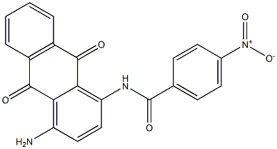 N-(4-Amino-9,10-dihydro-9,10-dioxoanthracene-1-yl)-4-nitrobenzamide Struktur