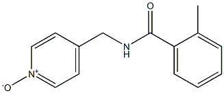 4-(2-Methylbenzoylaminomethyl)pyridine 1-oxide Struktur