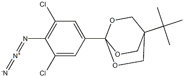 1-[4-tert-Butyl-2,6,7-trioxabicyclo[2.2.2]octan-1-yl]-4-azido-3,5-dichloro-benzene Struktur