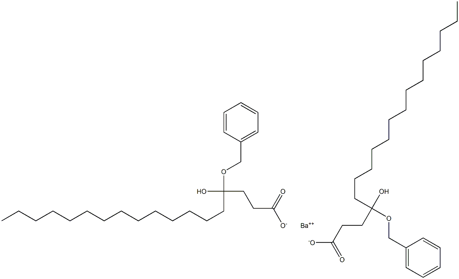 Bis(4-benzyloxy-4-hydroxystearic acid)barium salt Struktur