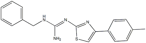 2-[[Amino(benzylamino)methylene]amino]-4-(4-methylphenyl)thiazole Struktur